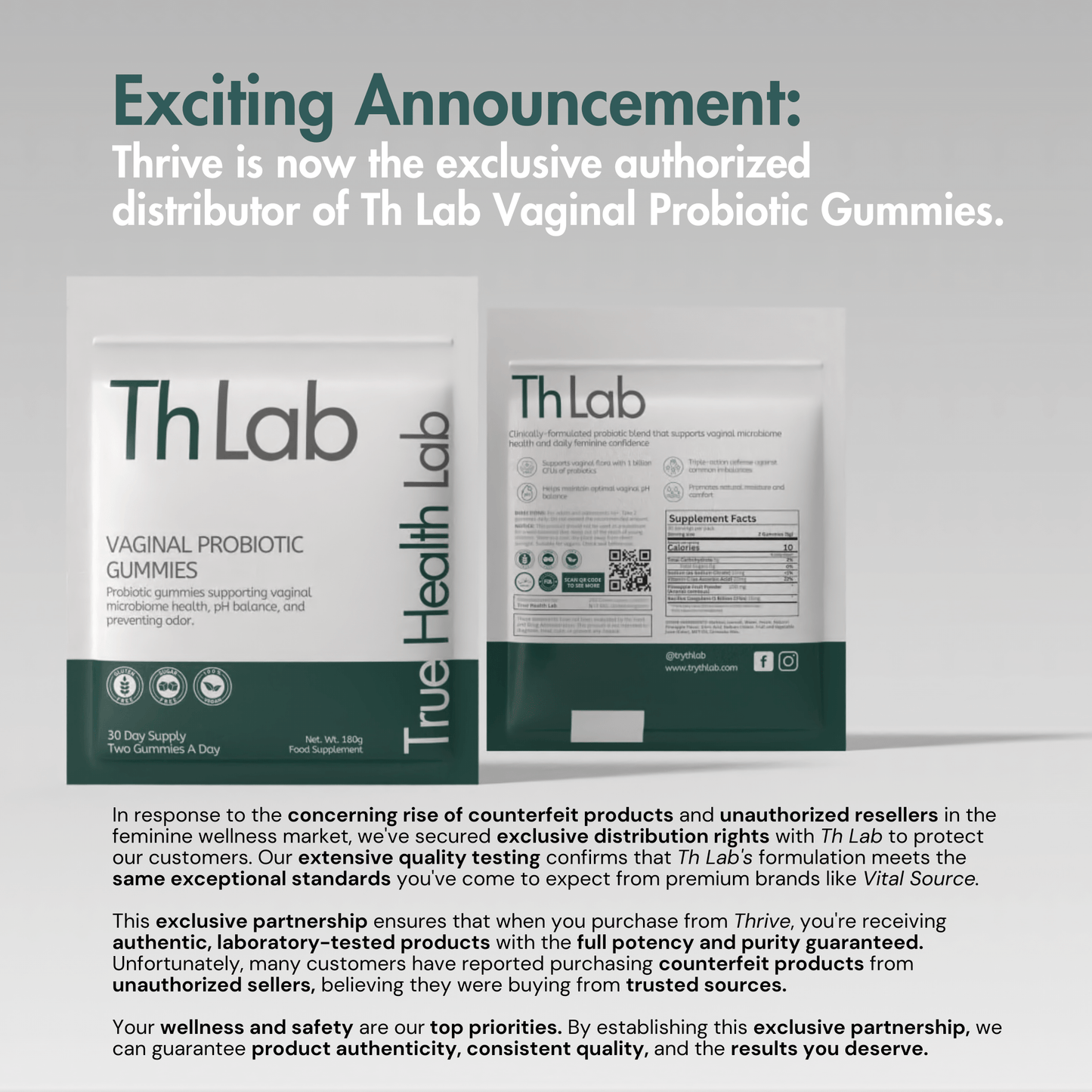 Th Lab Vaginal Probiotic Gummies